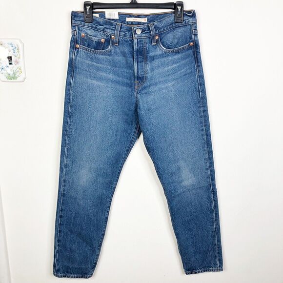 NEW Levi’s Women's 28 Wedgie Icon Fit High Rise Tapered Leg Button Fly Jeans - Picture 2 of 9